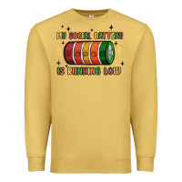 Antique Gold social battery Premium Sweatshirt - MaliasSmallBusiness