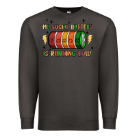 Smoke social battery Premium Sweatshirt - MaliasSmallBusiness