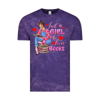 Cloud Purple just a girl who loves books Vintage Tee - texasbilliewilder