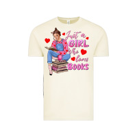 Vintage Arctic just a girl who loves books Vintage Tee - texasbilliewilder