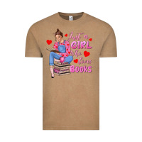 Vintage Coffee just a girl who loves books Vintage Tee - texasbilliewilder