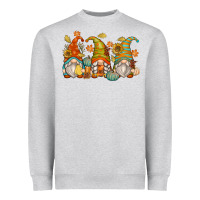 Heather Grey fall gnomes Heavyweight Sweatshirt - Zillion Design Studio