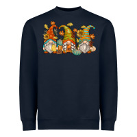Navy fall gnomes Heavyweight Sweatshirt - Zillion Design Studio