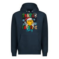 Navy santas favorite boy Premium Hoodie - MaliasSmallBusiness