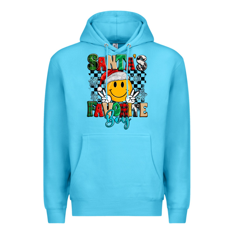Santas Favorite Boy Premium Hoodie by MaliasSmallBusiness | Teevron