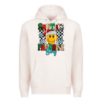 Pale Pink santas favorite boy Premium Hoodie - MaliasSmallBusiness