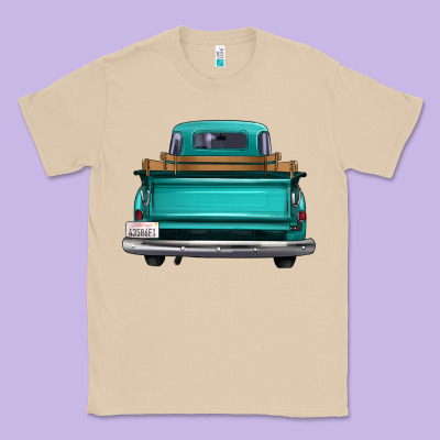 Western Truck Back View Classic Tee Designed By Fadigitalartstudio