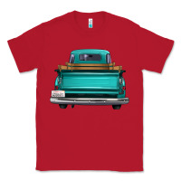 Red western truck back view Classic Tee - FaDigitalArtStudio