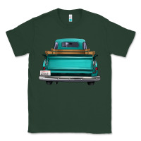 Sports Green western truck back view Classic Tee - FaDigitalArtStudio