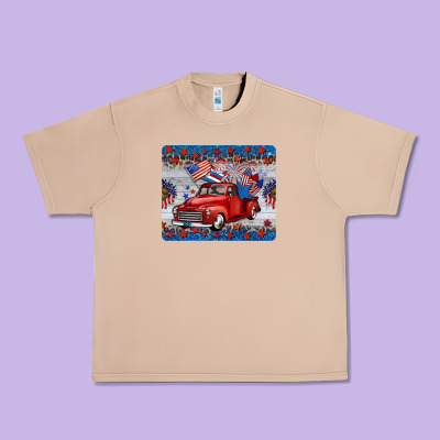 American Truck 4th Of July Mousepad Urban Heavy Tee Designed By Barkaloodesign