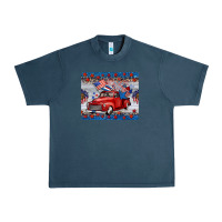 Midnight Navy american truck 4th of july mousepad Urban Heavy Tee - BarkalooDesign