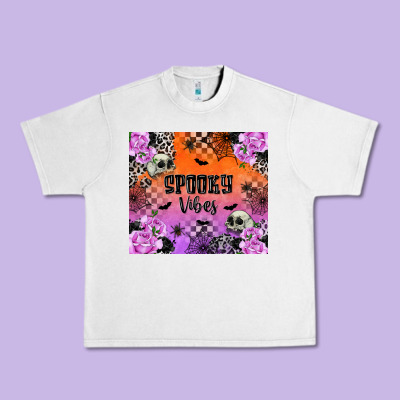 Spooky Vibes Urban Heavy Tee Designed By Texasbilliewilder