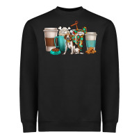 Black beagle dog coffee cups Heavyweight Sweatshirt - texasbilliewilder