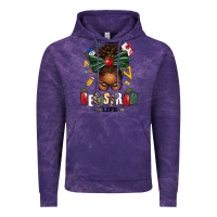 Cloud Purple registrar life afro messy bun Vintage Hoodie - texasbilliewilder