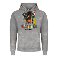 Cloud Rock registrar life afro messy bun Vintage Hoodie - texasbilliewilder