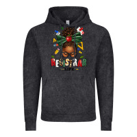 Vintage Black registrar life afro messy bun Vintage Hoodie - texasbilliewilder