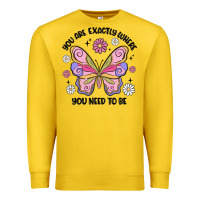 Lemon you are exactly where you need to be Premium Sweatshirt - MaliasSmallBusiness