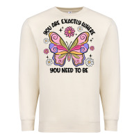 Sandshell you are exactly where you need to be Premium Sweatshirt - MaliasSmallBusiness