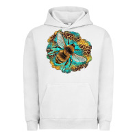 Pigment Lunar Rock leopard honeycomb with bee Urban Hoodie - Artiststas