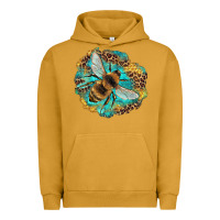 Leopard Honeycomb With Bee Urban Hoodie | Teevron