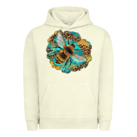 Pigment Pistachio leopard honeycomb with bee Urban Hoodie - Artiststas