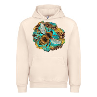 Sandshell leopard honeycomb with bee Urban Hoodie - Artiststas