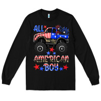 Black all american boy Long Sleeve Tee - HRA Design Shop