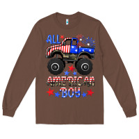 Chestnut all american boy Long Sleeve Tee - HRA Design Shop