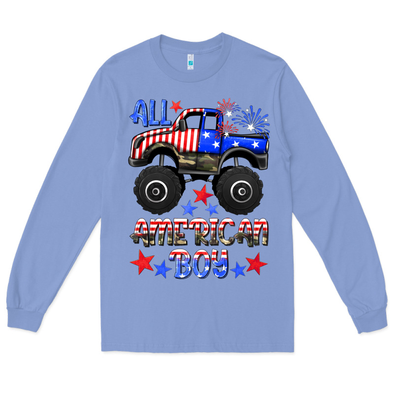 All American Boy Long Sleeve Tee by HRA Design Shop | Teevron