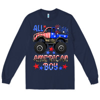 Navy all american boy Long Sleeve Tee - HRA Design Shop