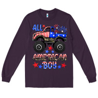 Plum all american boy Long Sleeve Tee - HRA Design Shop