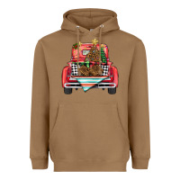 Toasted Coconut Christmas truck Heavyweight Hoodie - BarkalooDesign