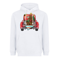 White Christmas truck Heavyweight Hoodie - BarkalooDesign