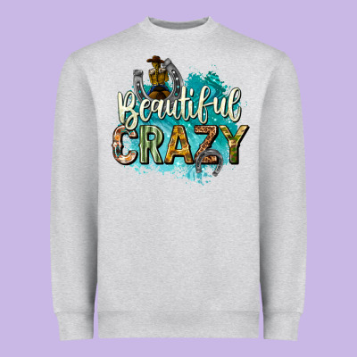 Beautiful Crazy Heavyweight Sweatshirt Designed By Texasbilliewilder