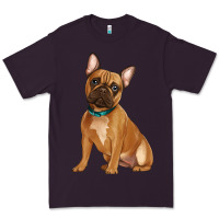 Plum french bulldog Premium Tee - Artiststas