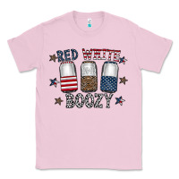 Bubblegum Pink red white boozy Classic Tee - CowhideDigitalArt