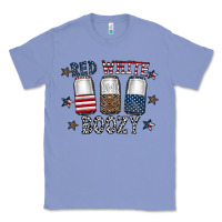 Colony Blue red white boozy Classic Tee - CowhideDigitalArt