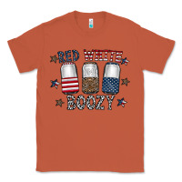 Copper red white boozy Classic Tee - CowhideDigitalArt