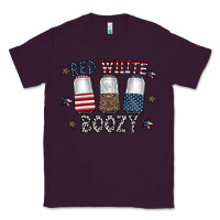 Plum red white boozy Classic Tee - CowhideDigitalArt