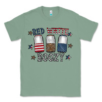 Sage red white boozy Classic Tee - CowhideDigitalArt