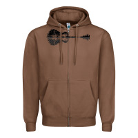 Chestnut Nature Guitar Zipper Hoodie - Bettercallsaul