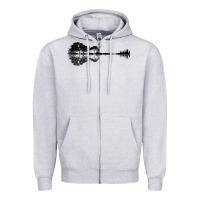 Heather Grey Nature Guitar Zipper Hoodie - Bettercallsaul