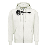Oatmeal Heather Nature Guitar Zipper Hoodie - Bettercallsaul