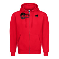 Red Nature Guitar Zipper Hoodie - Bettercallsaul