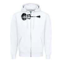 White Nature Guitar Zipper Hoodie - Bettercallsaul