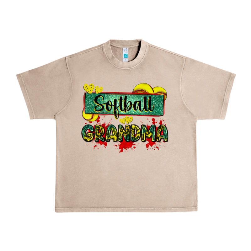 Softball Grandma With Leopard Urban Heavy Tee by Zillion Design Studio | Teevron