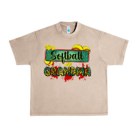 French Oak softball grandma with leopard Urban Heavy Tee - Zillion Design Studio