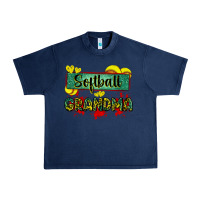 Navy softball grandma with leopard Urban Heavy Tee - Zillion Design Studio