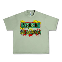 Oil Green softball grandma with leopard Urban Heavy Tee - Zillion Design Studio