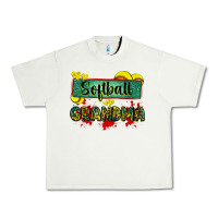 Pistachio softball grandma with leopard Urban Heavy Tee - Zillion Design Studio